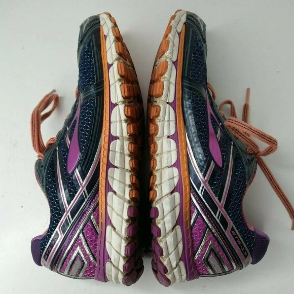 Brooks Women's Adrenaline GTS 15 Blue Purple Shoes - Picture 8 of 12